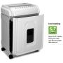 Aurora AU1480MA Professional Grade 14-Sheet Micro-Cut Paper and CD/Credit Card Shredder/ 30 Minutes Continuous Run Time, White/Gray