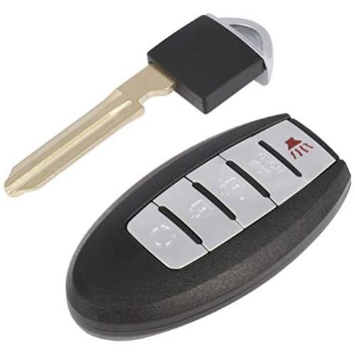 ECCPP Replacement 1 X Remote UNCUT ignition key fob 433 MHZ flip key 5 Buttons 46 chips 17 18 for Nissan Armada FCC CWTWB1G744 285E3-1LB5A