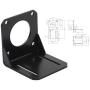 JIUWU 4pcs 57 Stepper Motor Nema 23 Fixed Seat, Nema 23 Stepper Motor Steel Mounting Bracket, Stepper Motor Bracket with Mounting Screws