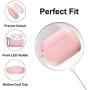 [2 Pack] SNBLK Designed for Airpods Pro Case Cover Silicone Protective Charging Case Skin with Keychain Compatible for Apple Airpods Pro 2019, (Front LED Visible) Pink/Mint Green