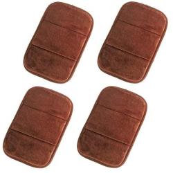 4Pcs Portable Computer Elbow Wrist Pad, AUHOKY 2 Sets Ergonomic Keyboard Wrist Rest Elbow Support Mat for Office Desktop Working Gaming, Memory Foam Relieve Elbow Pain (7.9″×11.8″, Brown)
