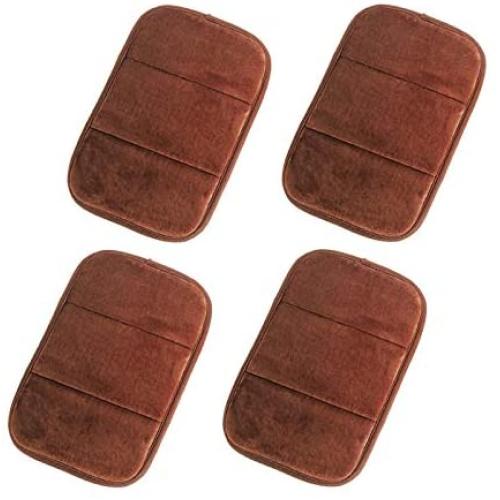 4Pcs Portable Computer Elbow Wrist Pad, AUHOKY 2 Sets Ergonomic Keyboard Wrist Rest Elbow Support Mat for Office Desktop Working Gaming, Memory Foam Relieve Elbow Pain (7.9″×11.8″, Brown)
