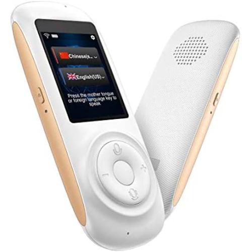 MORTENTR Translator Device Smart Voice Translator with 2.4inch HD Touch Screen Support 70 Languages for Learning Travel Business Shopping
