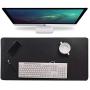 Multifunctional Office Desk Pad, 31.5'' x 15.7'' Waterproof PU Leather Mouse Pad/Mat, Laptop/Computer Desk Mat, Antiskid Desk Writing Mat for Office/Home (Black)