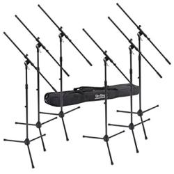 On-Stage MSP7706 Euroboom Microphone Stands with Travel Bag, 6 Pack
