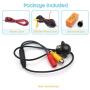 Car Rear View Camera, 20mm HD CCD Backup Camera, Waterproof Reverse Camera with Parking Assist Line Mirror Image Night Vision Parking Camera for 12V Car Pickup Mini-Truck RV SUV Minivan Camper