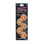 Party Dots, 1'' Diameter x 0.55'' Height, Orange (Pack of 5)