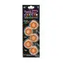 Party Dots, 1'' Diameter x 0.55'' Height, Orange (Pack of 5)