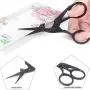 BIHRTC 4.5 Inch Mini Embroidery Scissors Cross Stitch Scissors Stainless Steel Sharp Sewing Craft Scissors DIY Tools Shears Scissors for Thread Needlework Art Work and Everyday Use