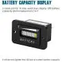 Runleader RL-BI003 12-24V 36V 48V 72V Battery Fuel Gauge Indicator for DC Powered Equipment Such as Fork Lifts, Golf carts, Floor Care Equipment, and Any Other Battery Powered Equipment. (36V)