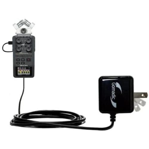 Gomadic High Output Home Wall AC Charger Designed for The Zoom H6 with Power Sleep Technology - Intelligently Designed with Gomadic TipExchange