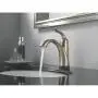 Delta Faucet Lahara Single Hole Bathroom Faucet Brushed Nickel, Touchless Bathroom Faucet, Diamond Seal Technology, Drain Assembly, Stainless 538T-SS-DST, 5.50 x 2.44 x 5.50 inches