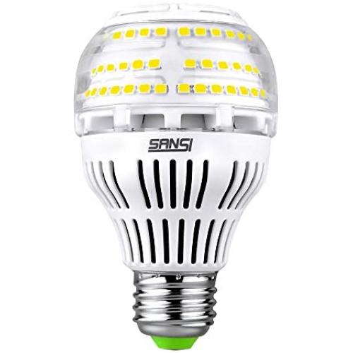 (Upgrade) 17W (150-200 Watt Equivalent) A19 Dimmable LED Light Bulb, 2500 Lumens Bright Led Bulbs, 5000K Daylight Ceramic Light, E26 Medium Screw Base, 5-Year Warranty, SANSI