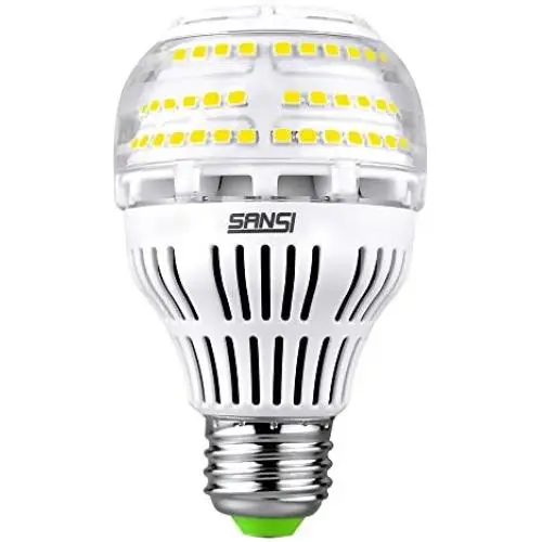 (Upgrade) 17W (150-200 Watt Equivalent) A19 Dimmable LED Light Bulb, 2500 Lumens Bright Led Bulbs, 5000K Daylight Ceramic Light, E26 Medium Screw Base, 5-Year Warranty, SANSI