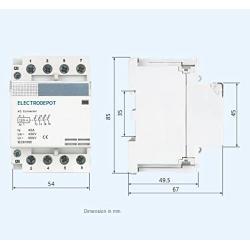 40 Amp 4 Pole NC Normally Closed Lighting Contactor IEC 120V Coil 934004