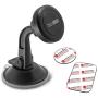 TechMatte Car Phone Mount Magnetic-Dashboard Mounted Car Phone Holder-Universal Smartphone Compatibility with Strong Magnetic Technology (Black)