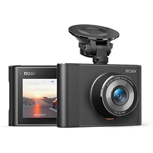Anker Roav DashCam A1, Dash Cam for Car, Driving Recorder, 1080p FHD LCD Screen, Nighthawk Vision, Wide Angle Lens, Wi-Fi, G-Sensor, WDR, Loop Recording, Night Mode, Motion Detection, Dedicated App