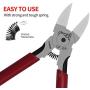 stedi 6 Inch Wire Cutter, Precision Flush Cutters Side Pliers, PVC Non-Slip Handle Diagonal Cutting Pliers, Suitable for Trimming Plastic Products, Soft Copper Wire