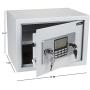 Electronic Digital Keypad Personal Home Safe – Dual Key Entry Wall Or Floor Mount for Medicine, Jewelry, Handgun, Cash Or Documents