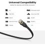 UGREEN Cat 7 Ethernet Cable Shielded Gigabit Flat Cat7 RJ45 LAN Cable High Speed Internet Network Patch Cord 10Gbps Compatible for PS5 Gaming PS4 Xbox One PS3 PC Laptop Modem Router Computer 10FT