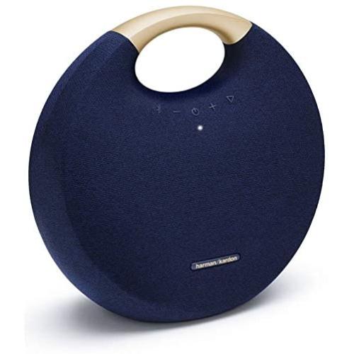 Harman Kardon Onyx Studio 6 - IPX7 Waterproof Wireless Bluetooth Speaker System w/Rechargeable Battery, Built-in Microphone (Blue)