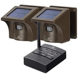 1/2 Mile Solar Driveway Alarm Sytem Wireless Long Range Outdoor Weather Resistant Motion Sensor & Detector- Driveway Alarms Wireless Outside Monitor & Protect