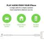 Belkin AV10172bt06-BLK 3.5mm Audio Cable With Lightning Connector, Black,6