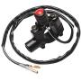 Monrand CNC Universal Motorcycle Engine Stop Start Kill Switch Push Button With Mounting Backplate Fit For ATV Dirt Pit Bike Scooter 22mm Handlebar