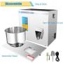 Hanchen Powder Filling Machine 0.5-20g Particle Weighing Filling Machine Automatic Bottle Bag Powder Filler for Tea Seeds Grains Powder (0.5-20g filler)
