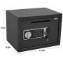 ANSLOCK Drop Slot Safes Depository Safe, Security Keypad Cabinet Safes, 0.58 Cubic Ft Home Hotel security Safe Box with a Front Drop Slot for Cash, Bank Slips, Bills