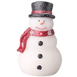 WXxiaowu Electronic Candle Light Christmas Snowman Candle Light Christmas Simulation Electronic Candle Light