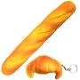 Soft Toast Bread Baguette Shape Anti-Skid Keyboard Wrist Rest Support & Mouse Wrist Support for Office,Computer,Laptop& Mac,Slow Bounces Back Foam for Easy Typing & Pain Relief Soft Toast Bread Baguette Shape Anti-Skid Keyboard Wrist Rest Support & Mouse Wrist Support for Office,Computer,Laptop& Mac,Slow Bounces Back Foam for Easy Typing & Pain Relief