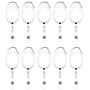 Fushing 20Pcs Retractable ID Badge Holders ID Badge Reels with Clip Retractable Badge Holders for Office Worker Doctor Nurse(White)