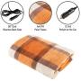 Stalwart 75-BP1011 Electric Blanket-Heated 12V Polar Fleece Travel Throw for Car, Truck & RV-for Cold Weather, Tailgating & Emergency Kit (Orange)