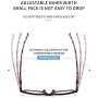 Progressive Multifocal Blue Light Blocking Reading Glasses Women Men-Purple 1.0X