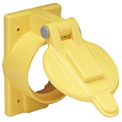 Marinco 7788CR Marine Lexan Weatherproof Electrical Cover with Lift Lid (Fits 50-Amp Single Receptacles 6369CR and 6370CR)