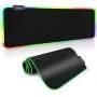 Large RGB Gaming Mouse Pad - REAWUL 14 Modes Oversized Glowing Led Extended Mousepad, Anti-Slip Rubber Base and Waterproof Surface, Extra Large Soft Led Computer Keyboard Mouse Mat - 31.5 x 11.8in