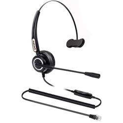 Volume and Microphone Mute Headset Office Headphone with RJ9 Plug ONLY for Cisco IP Phones 7942 796X 797X 69XX Series 8811,8841,8851,8861,8941,8945,8961,9951,9971