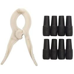 Nite Ize CordCollar, Cord Identification and Protection, 8-Pack, Black