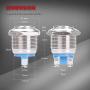 DaierTek 2pcs 19mm 12V Momentary Power Push Button Switch Waterproof Chrome Metal Screw Terminals Raised Round Button for Car RV Truck Boat Marine
