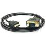 HDMI to VGA Adapter Cable, PeoTRIOL 1080P HDMI Male to VGA Male M/M Video Converter Cord VGA Adapter Compatible with HDMI Desktop, Laptop, DVD to 15 Pin D-SUB VGA HDTV Monitor Projector - 6Feet