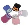 Cat Paw Mouse Pad with Wrist Support Soft Silicone Wrist Rests Wrist Cushion Comfort Mouse Pad Computer Mouse Mat Desk Decor Green(10.7x7.8x0.9) (Rose Red)