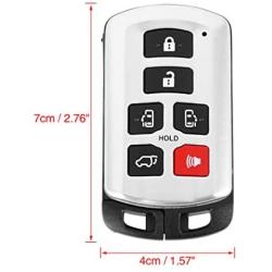 X AUTOHAUX Replacement Keyless Entry Remote Car Key Fob 314.3Mhz HYQ14ADR for Toyota Sienna 2011-2019