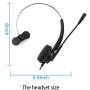 TRIPROC Binaural DC 2.5MM Telephone Headset for VOIP Landline Phones,Compatible for Jabra Cisco Polycom Panasonic (H510)
