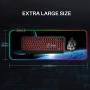 Reawul Gaming Mouse Pad Large - RGB Mouse Pad Soft Oversize Glowing Led Extended Mousepad, Non-Slip Rubber Base Computer Keyboard Mouse Pad, 14 Lighting Modes for Gaming - 31.5 X 11.8in