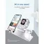 Bestand3 in 1 Apple iWatch Stand, Airpods Charger Dock, Phone Desktop Tablet Holder for Airpods, Apple Watch/ iPhone X/8 Plus/8/ 7 Plus/ iPad, Silver(Patenting, Airpods Charging Case NOT Included)