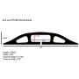 Electriduct D-2 Low Profile Rubber Duct Cord Cover Floor Cable Protector - 5 Feet - Brown (Raw Rubber Material)