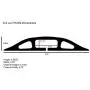 Electriduct D-2 Low Profile Rubber Duct Cord Cover Floor Cable Protector - 5 Feet - Gray (Raw Rubber Material)