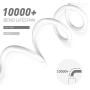 CNANKCU iPhone Charger,MFi Certified Lightning Cable 5 Pack(3-3-6-6-10ft) Durable High-Speed Charging & Data Syncing Cord Compatible iPhone 11/Pro/Xs Max/XR/X/8/8Plus and More -White