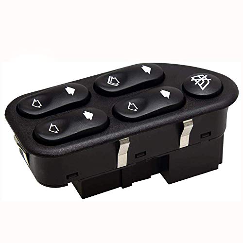 IDIYA New Auto Replacement Part # 7S6514529AA 7S65-14529-AA 4L5514529AA Electric Window Power Control Switch Button 4 Way 8+3 Pin Driver Side for Ranger Fiesta Ecosport 2004-2008 (1 Pack)